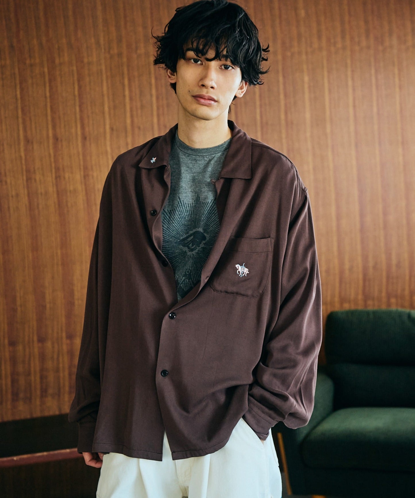 50S EMBROIDERY L/S SHIRT