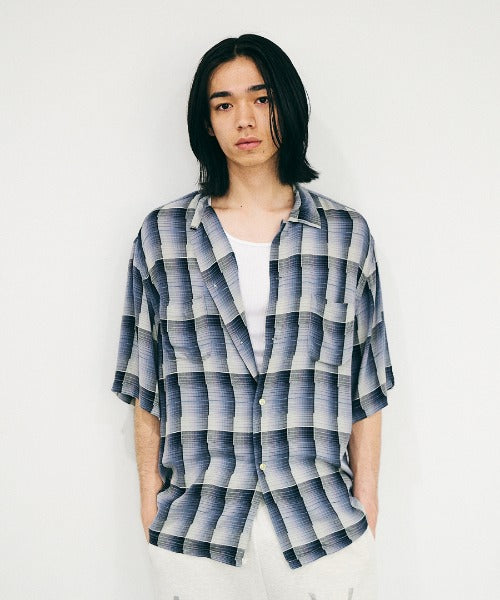 60S OMBRE LOOP COLLAR S/S SHIRTS