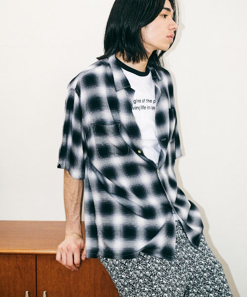 60S OMBRE LOOP COLLAR S/S SHIRTS