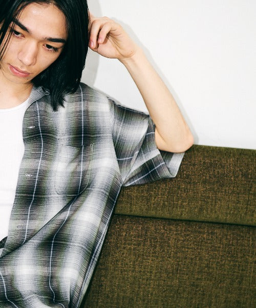 60S OMBRE LOOP COLLAR S/S SHIRTS