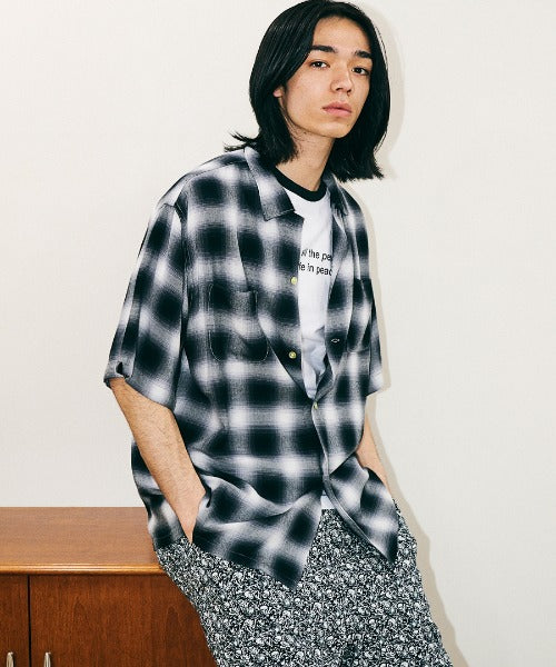 60S OMBRE LOOP COLLAR S/S SHIRTS