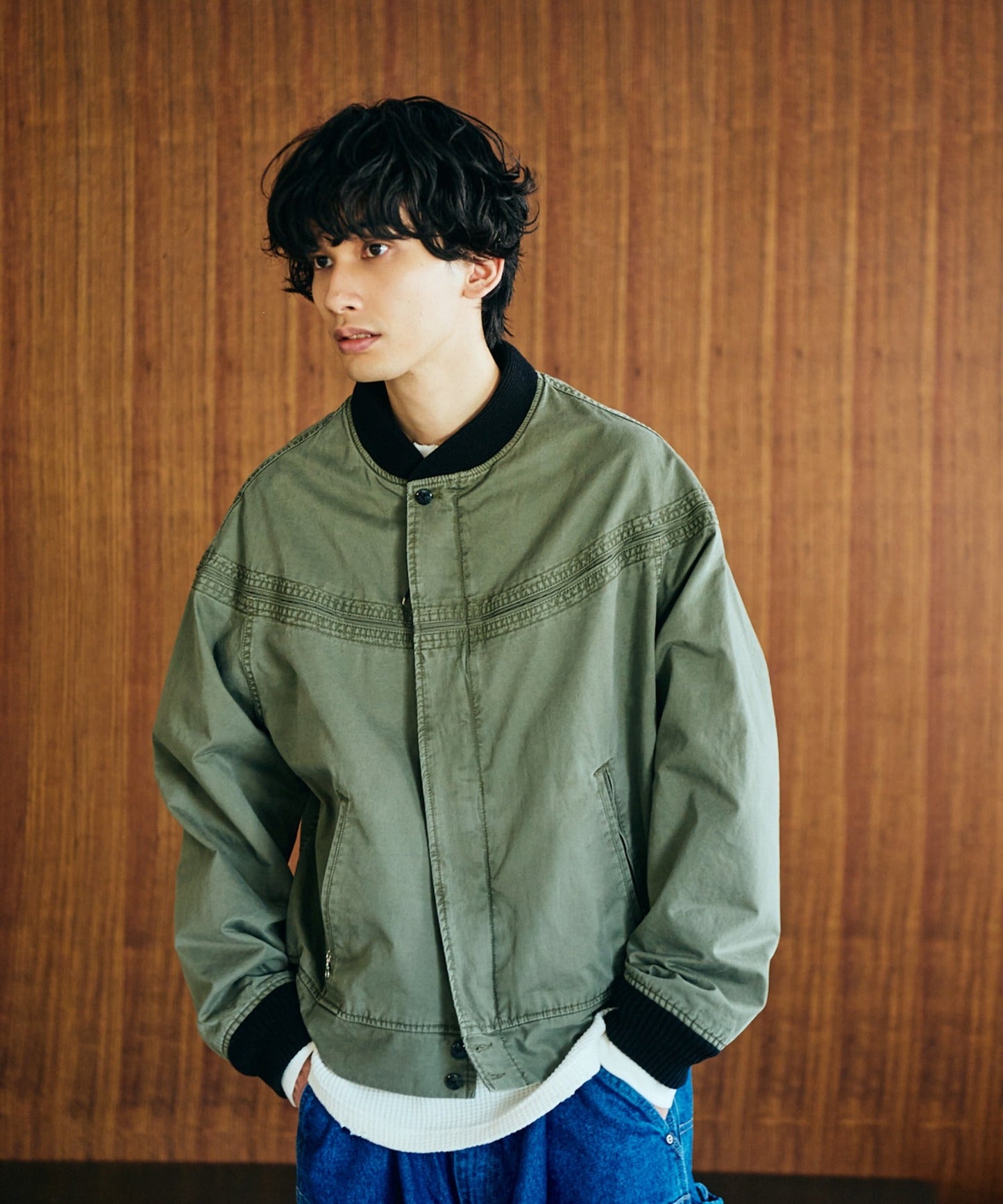 PIGMENT DYE DERBY JACKET