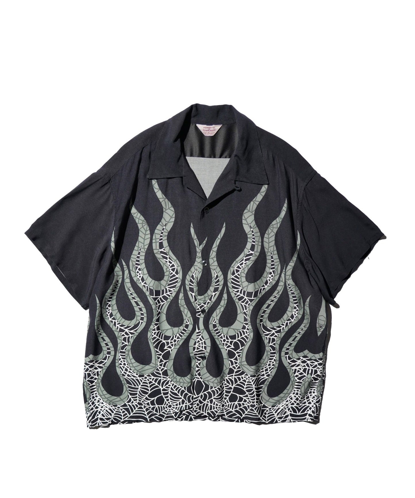 PRINTED LOOP COLLAR SS SHIRT