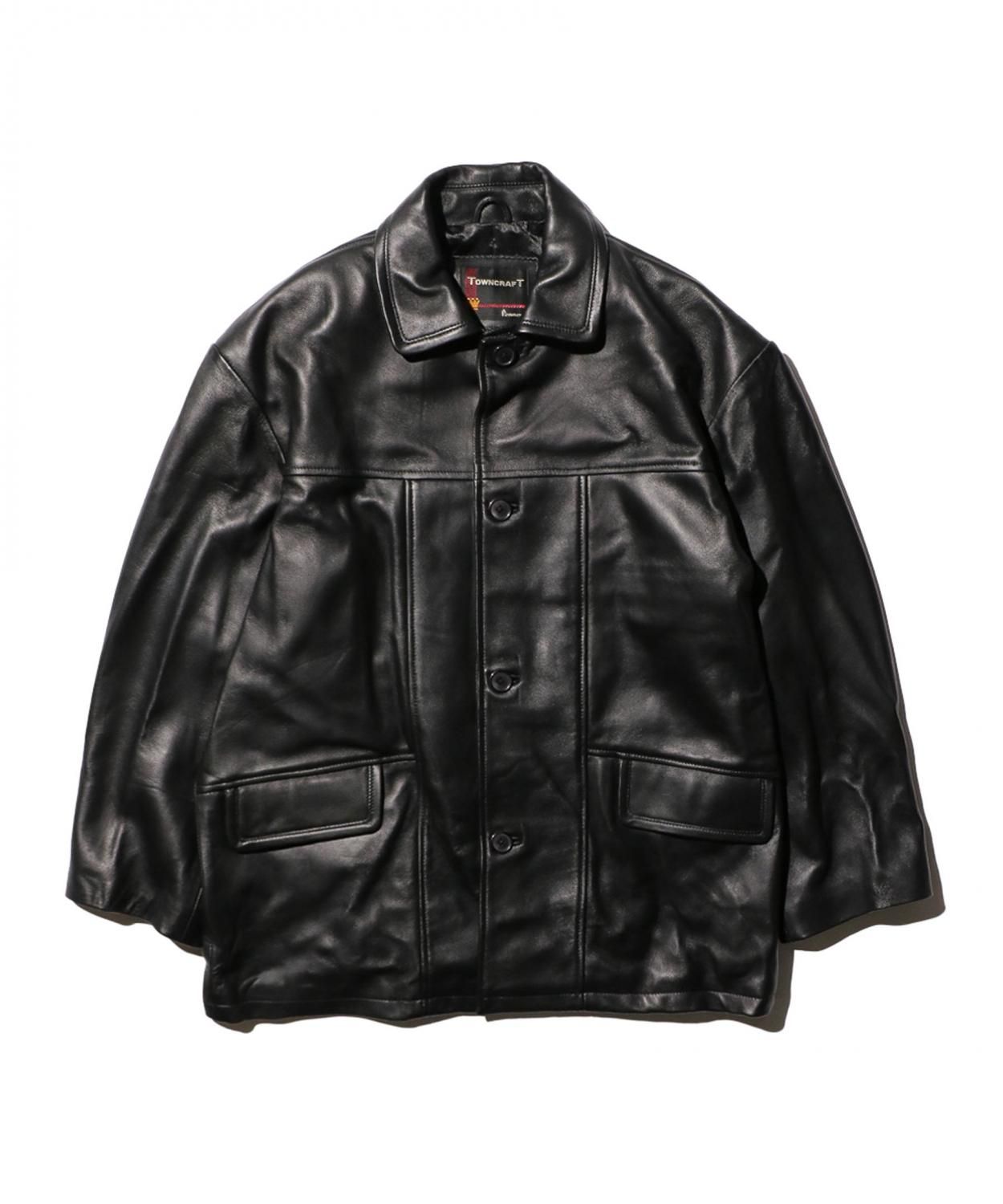 LEATHER CAR COAT