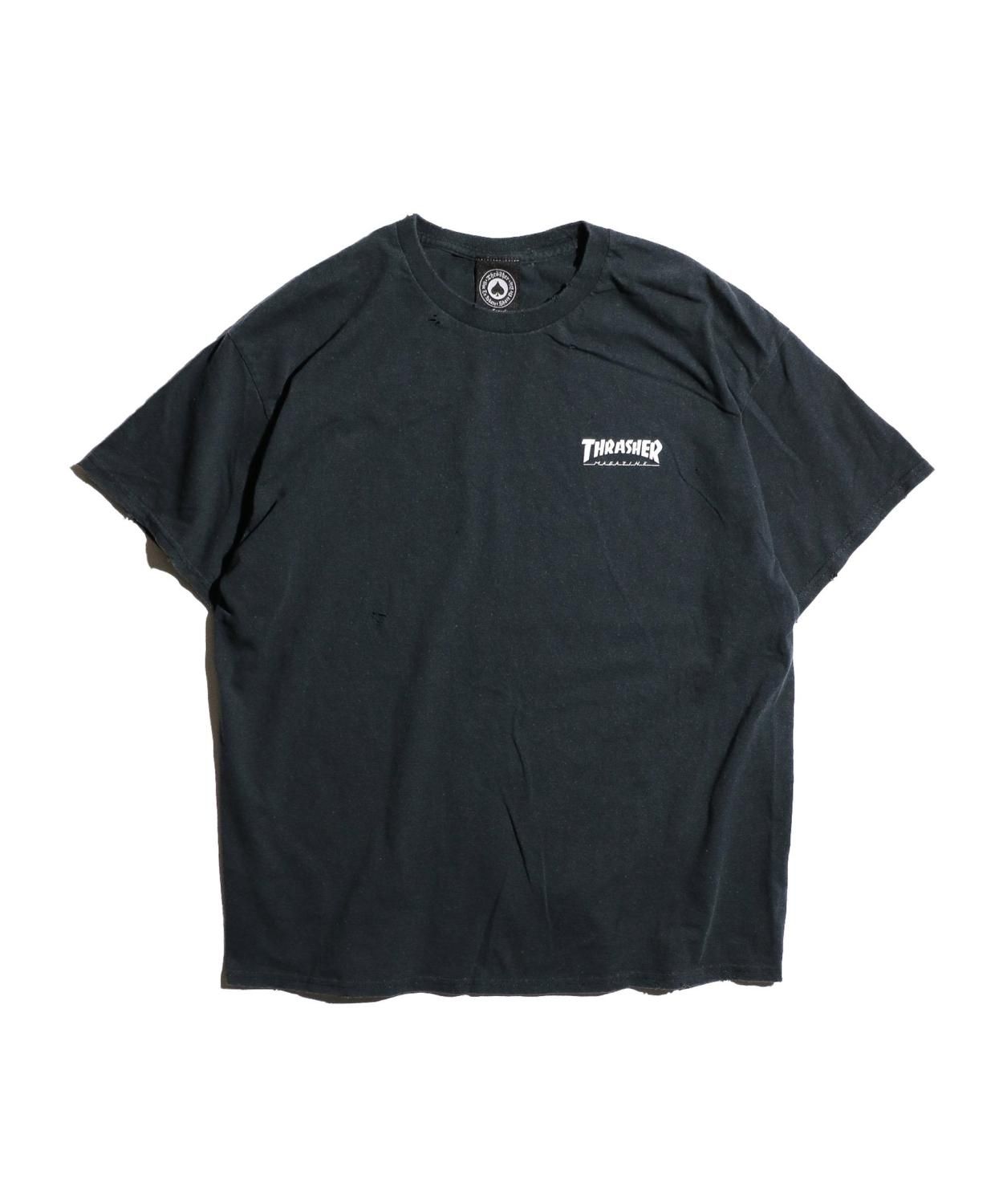 THRIFTY DAMAGE SKATE TEE "THRASHER LITTLE THRASHER"