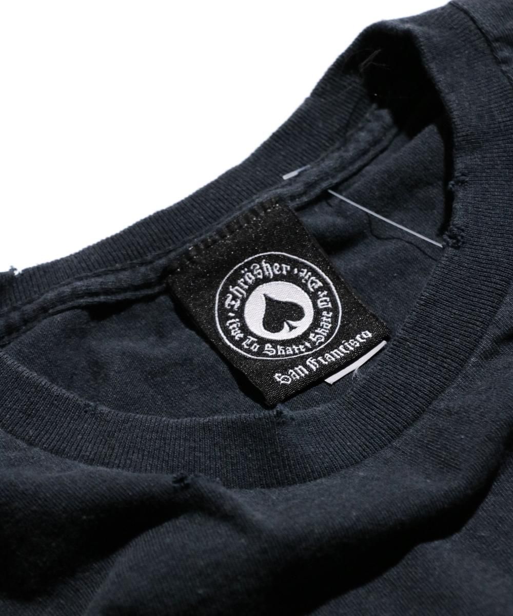 THRIFTY DAMAGE SKATE TEE "THRASHER LITTLE THRASHER"