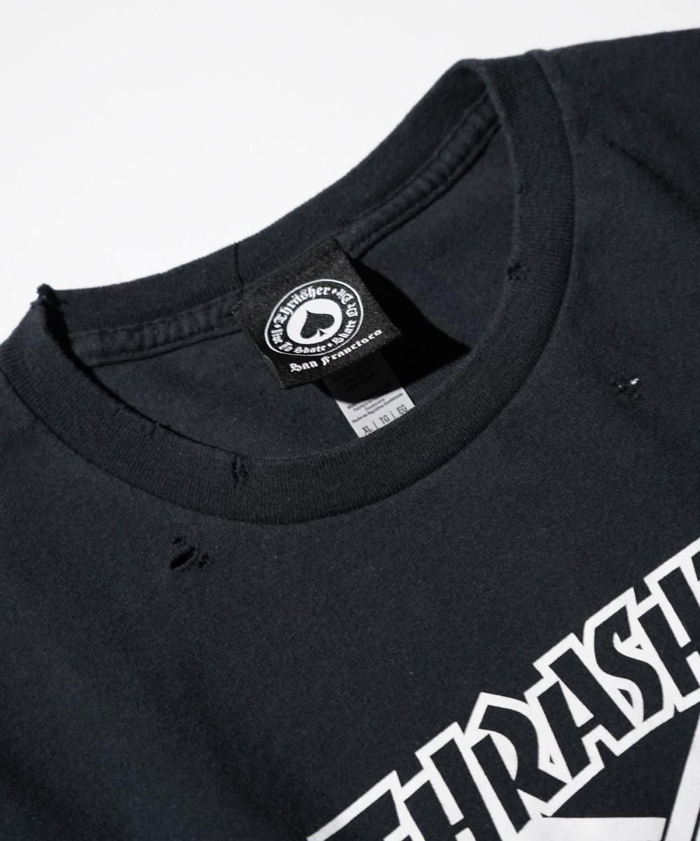 THRIFTY DAMAGE SKATE TEE "THRASHER SKATE GOAT"