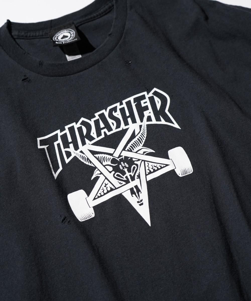 THRIFTY DAMAGE SKATE TEE "THRASHER SKATE GOAT"