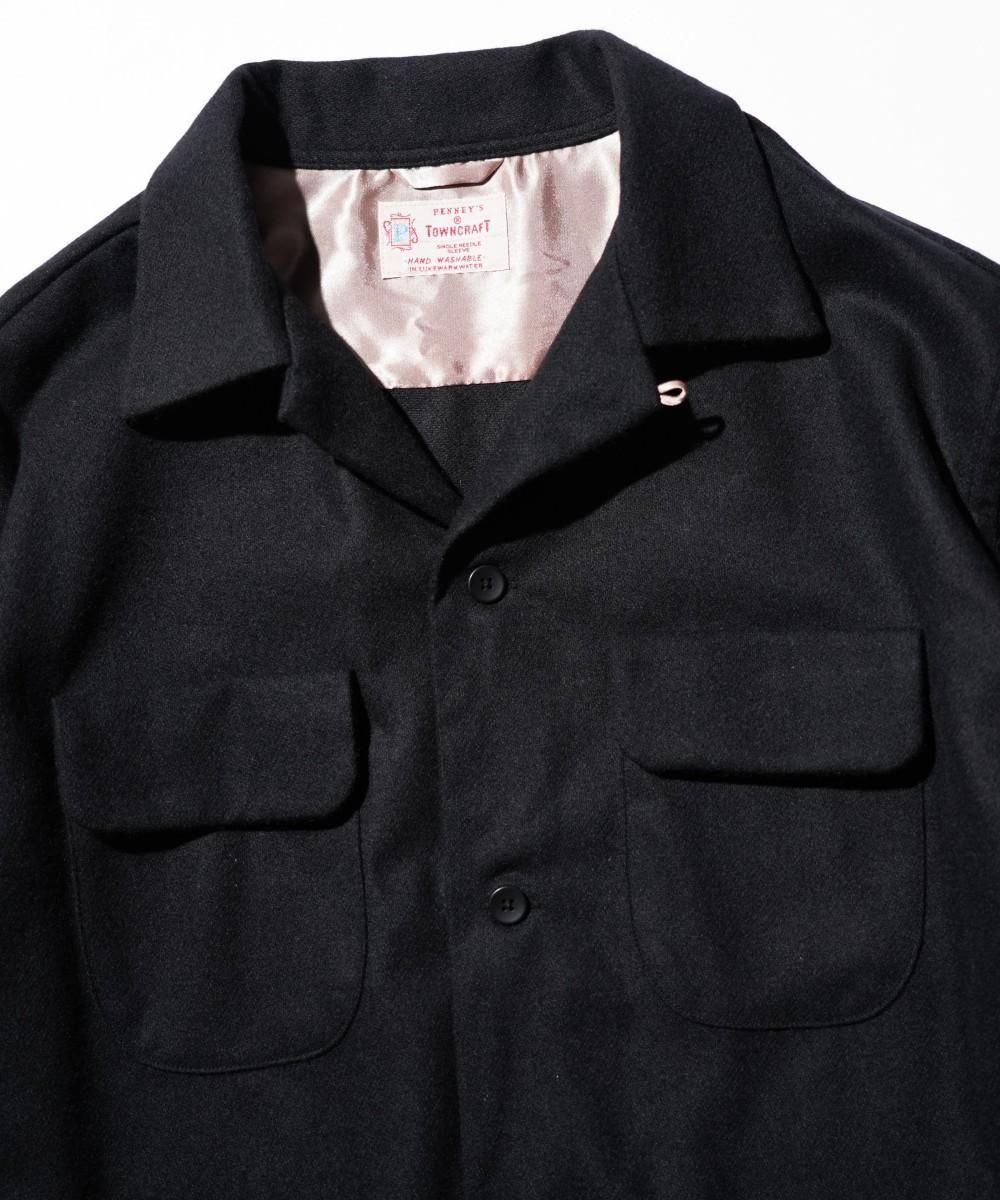 50S W-FLAP LOOPCOLLAR SHIRT MADE IN JAPAN -WOOL-