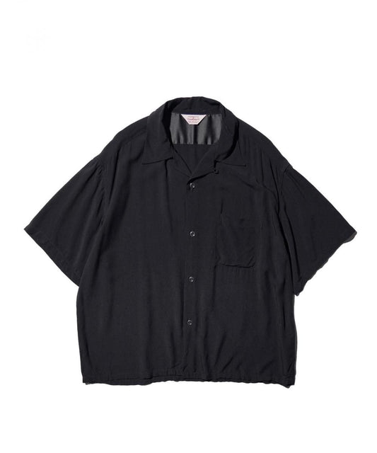 PRINTED LOOP COLLAR SS SHIRT