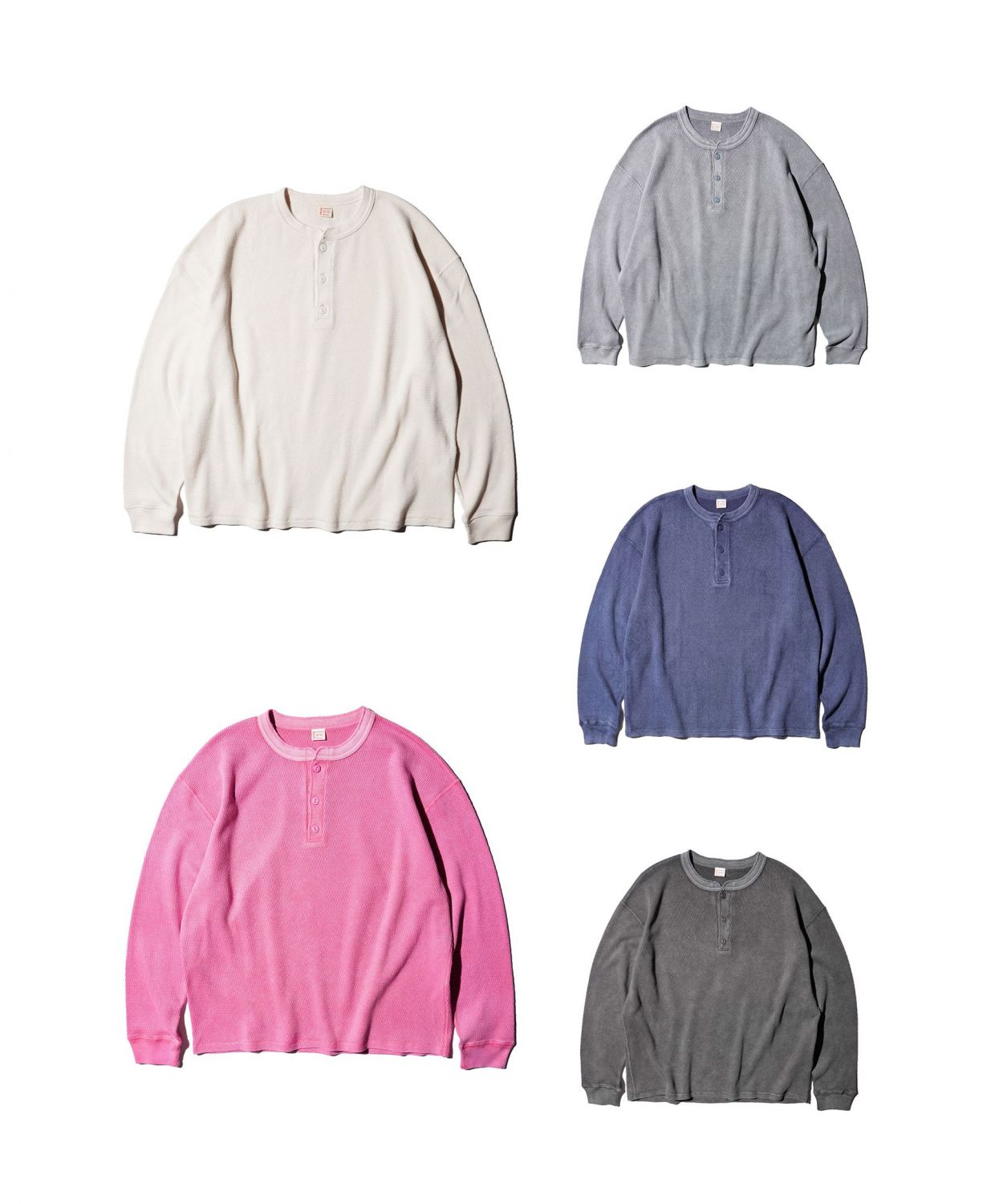 COTTON THERMAL 3B HENLEY TEE