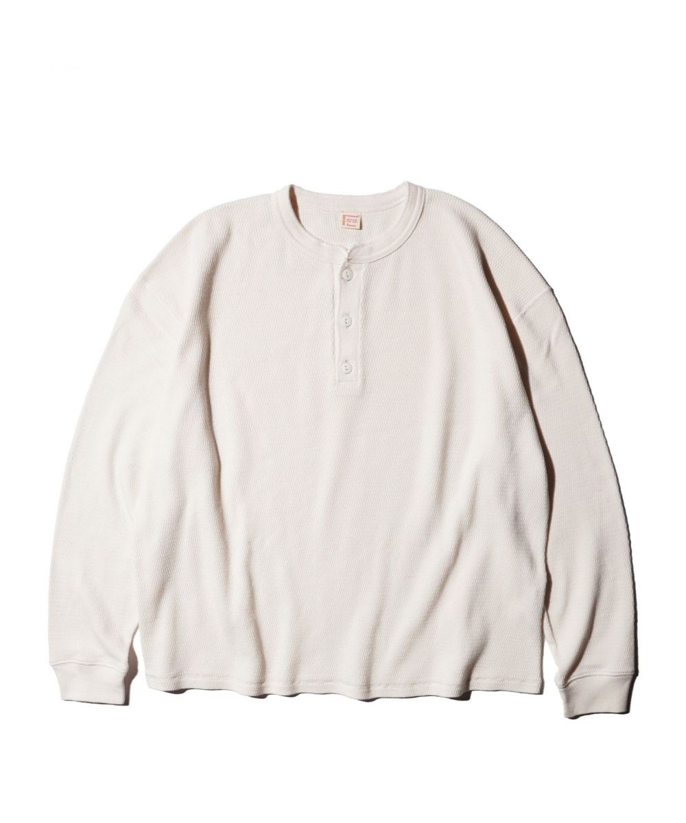 COTTON THERMAL 3B HENLEY TEE
