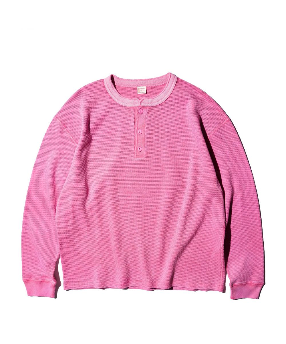 COTTON THERMAL 3B HENLEY TEE