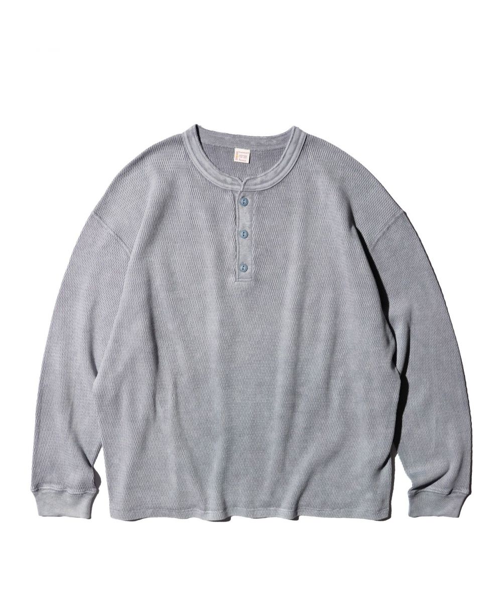 COTTON THERMAL 3B HENLEY TEE
