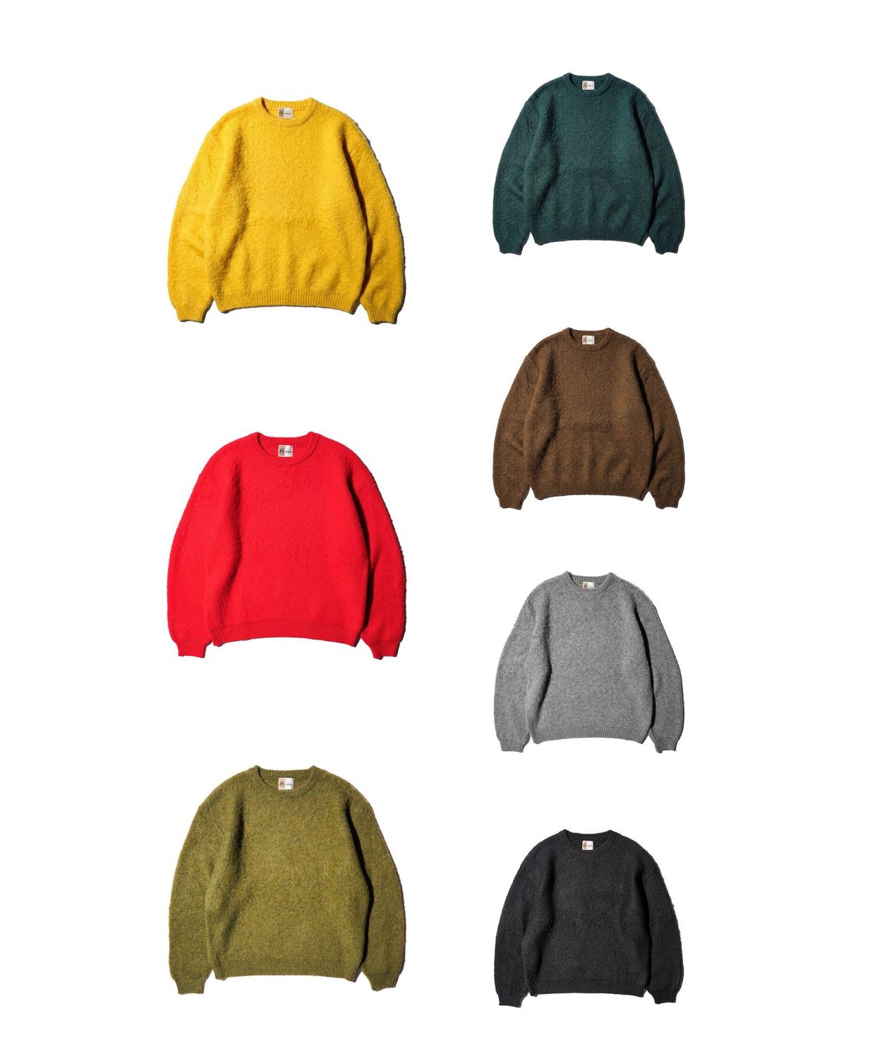 MOHAIR SHAGGY CREW SWEATER