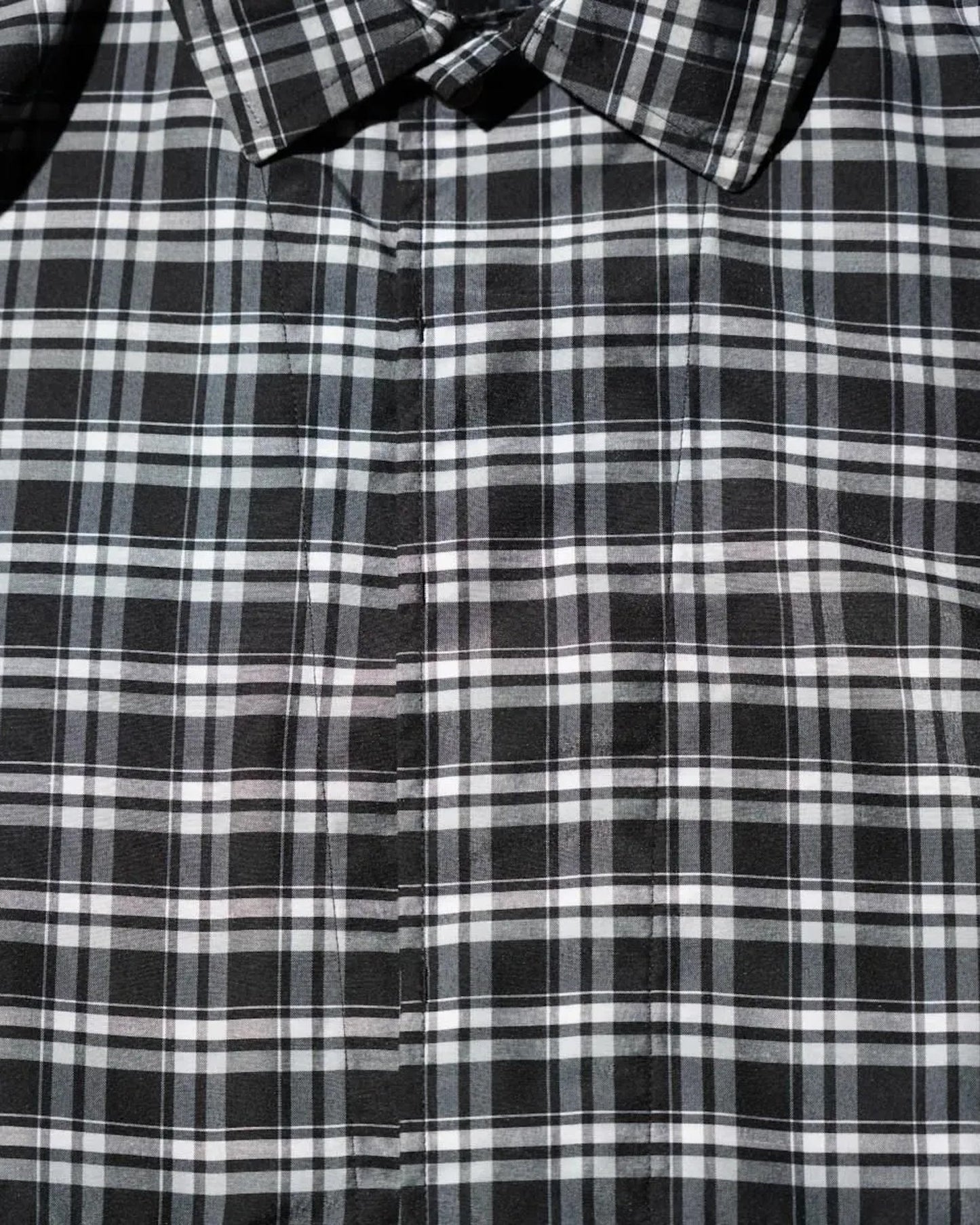 THE MAGUEY / STRIPE UTILITY JACKET BLACK PLAID
