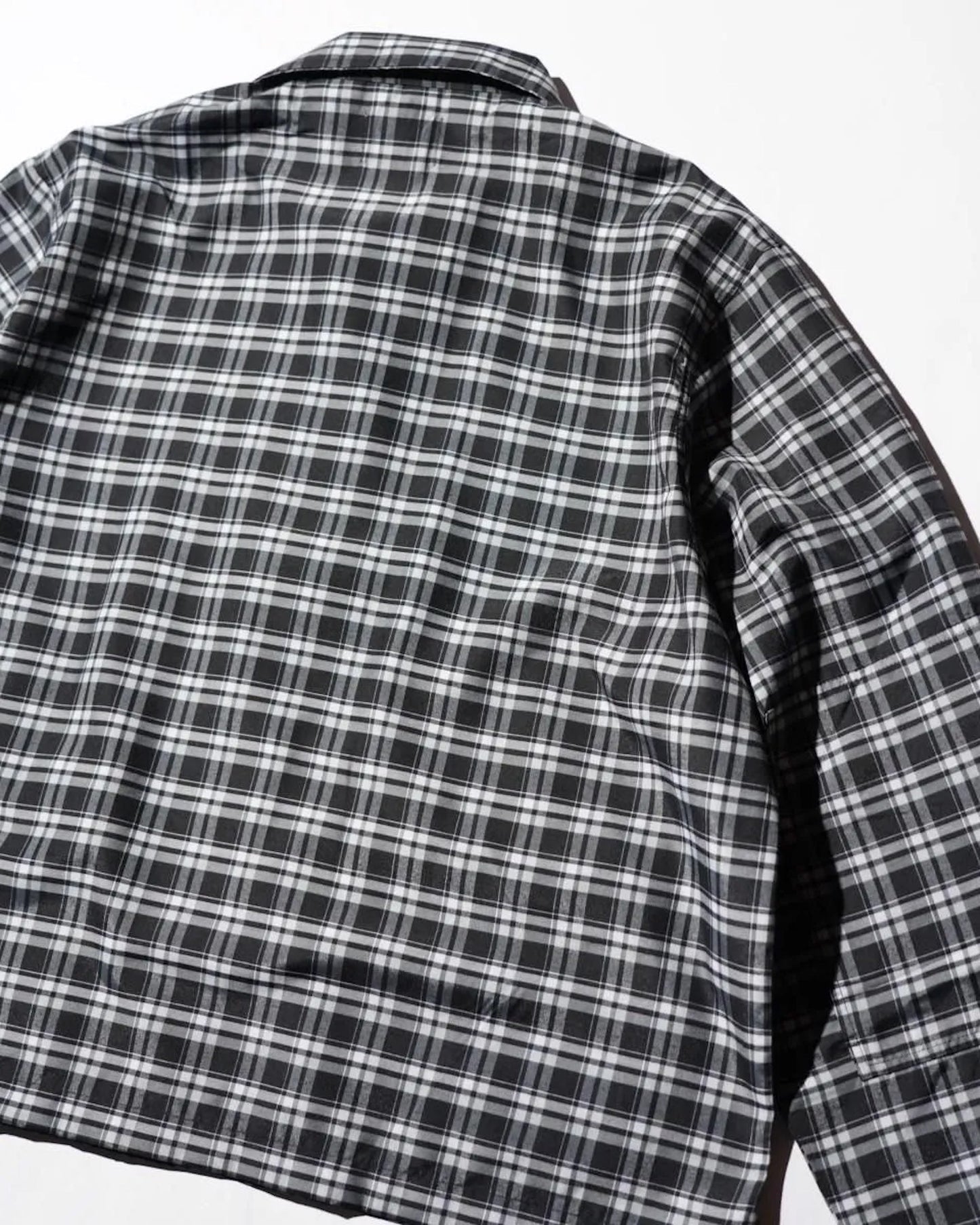THE MAGUEY / STRIPE UTILITY JACKET BLACK PLAID