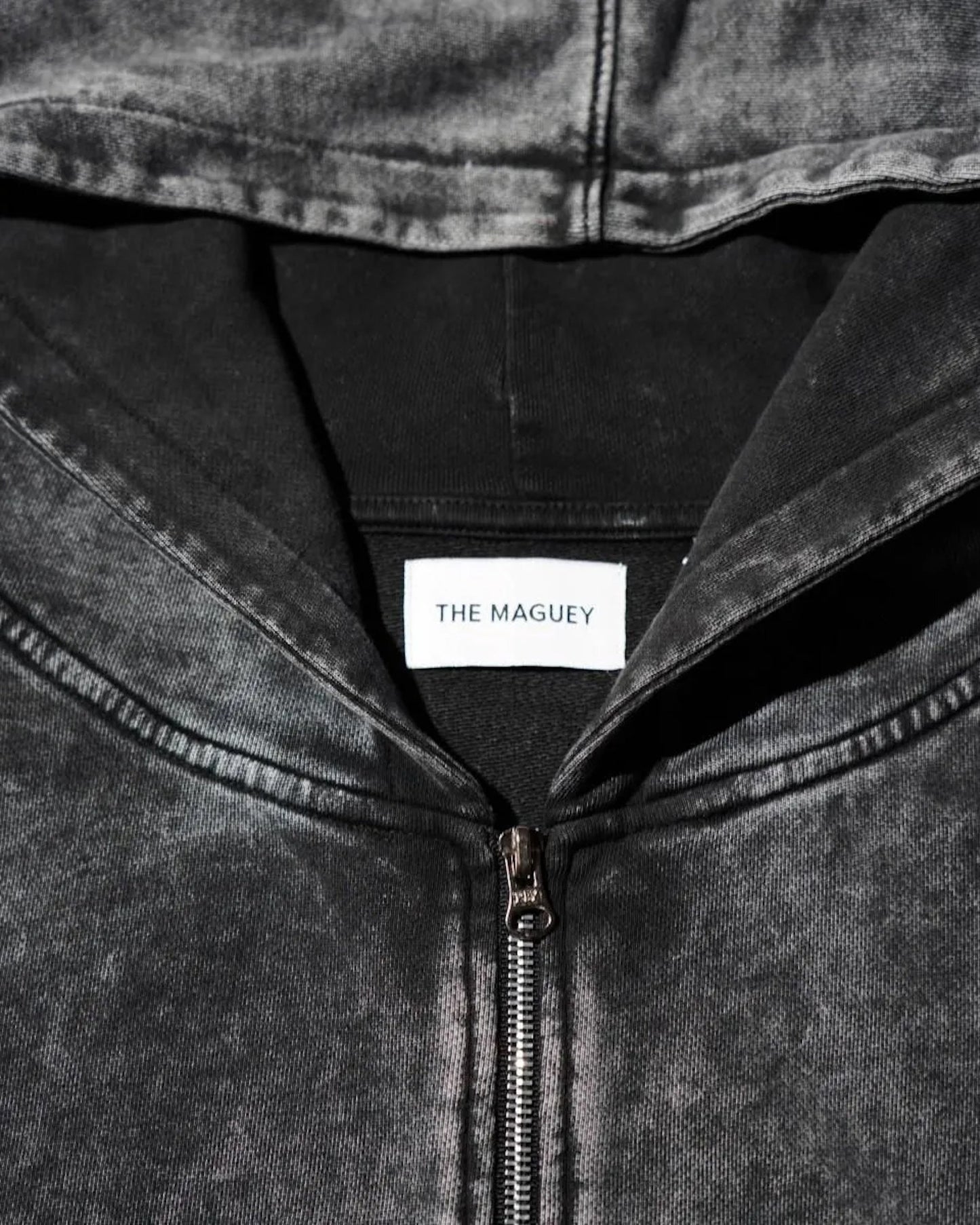 THE MAGUEY / SWEAT ZIP UP HOODIE BLACK