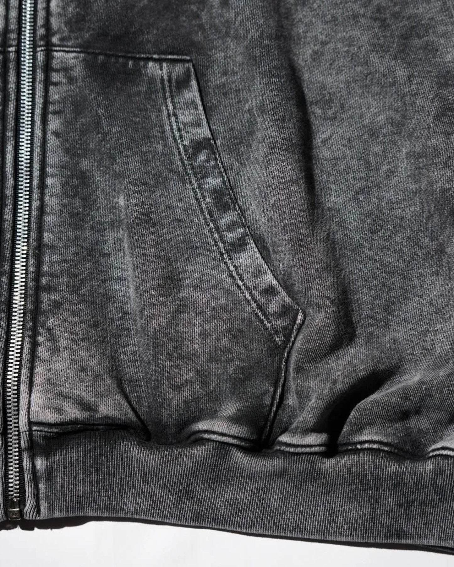 THE MAGUEY / SWEAT ZIP UP HOODIE BLACK