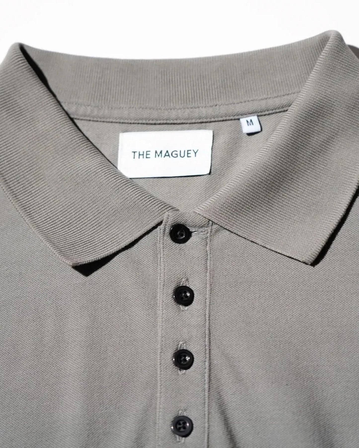 THE MAGUEY / LAYERED POLO CHARCOAL BLACK