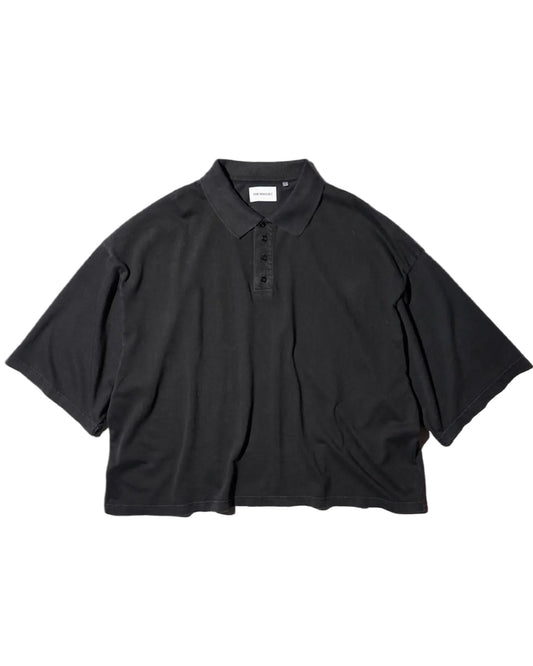 THE MAGUEY / SHORT SLEEVE POLO BLACK CLAY