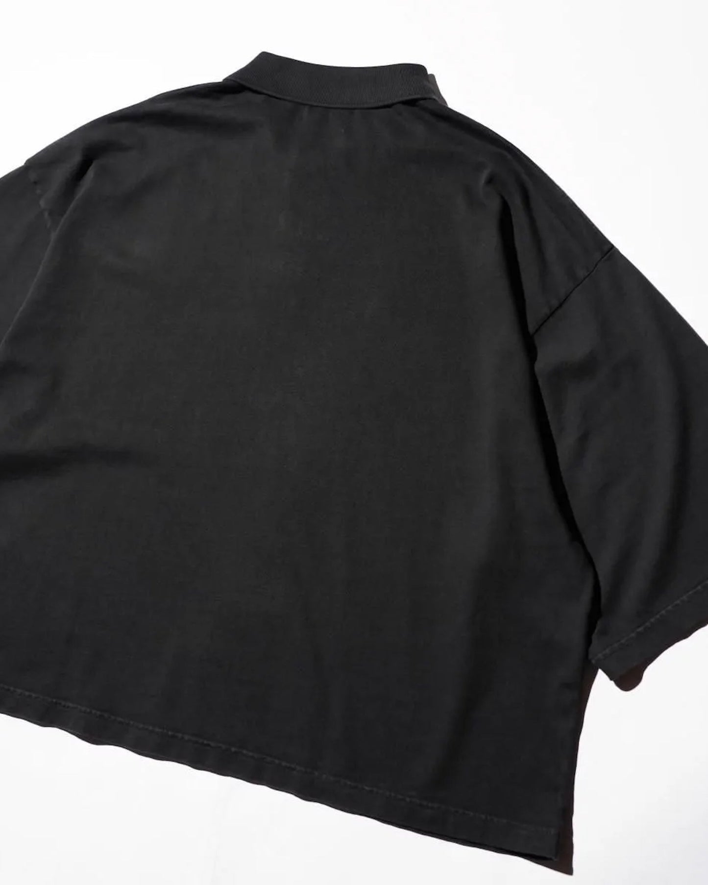 THE MAGUEY / SHORT SLEEVE POLO BLACK CLAY