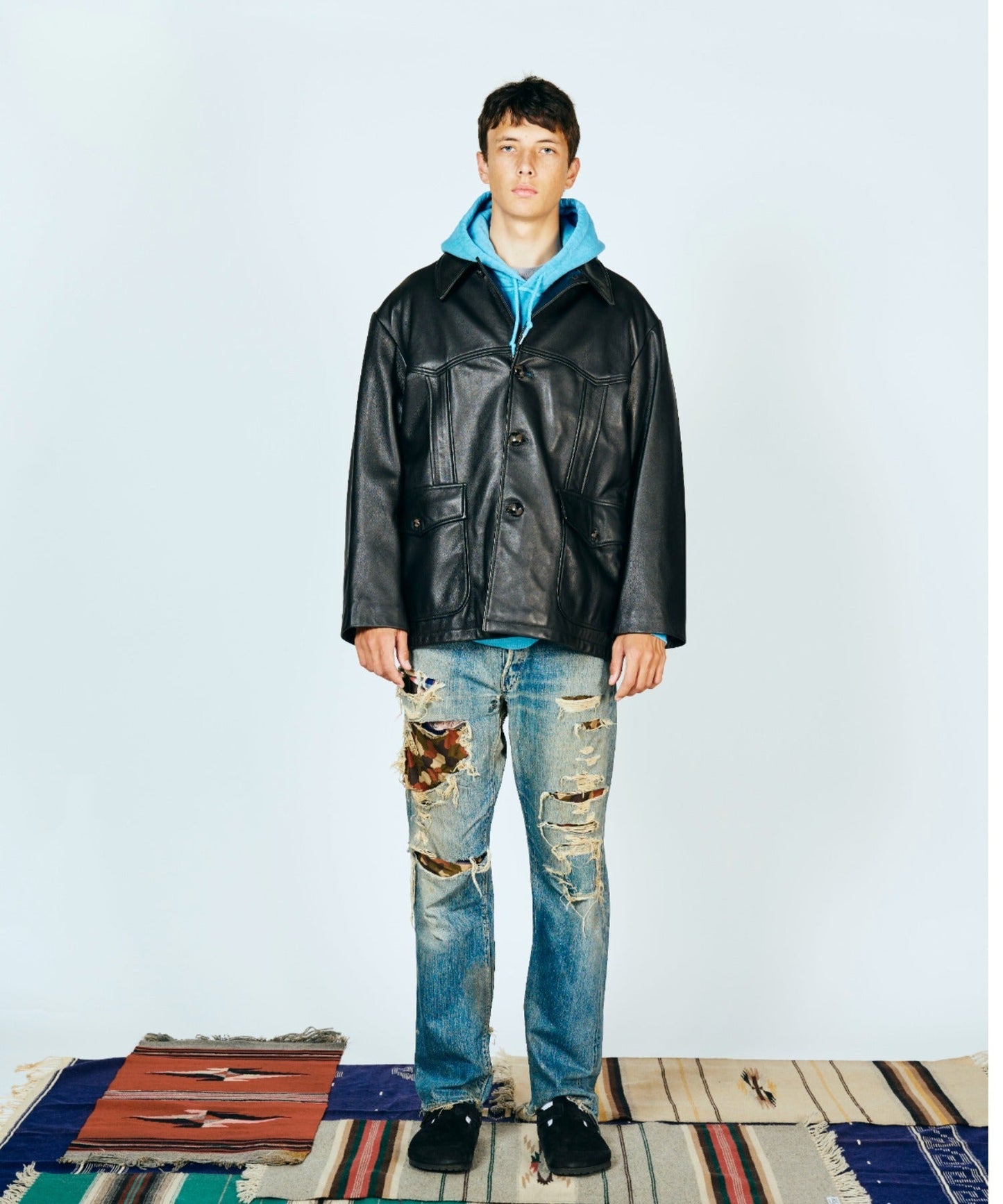 LEATHER RANCHER COAT