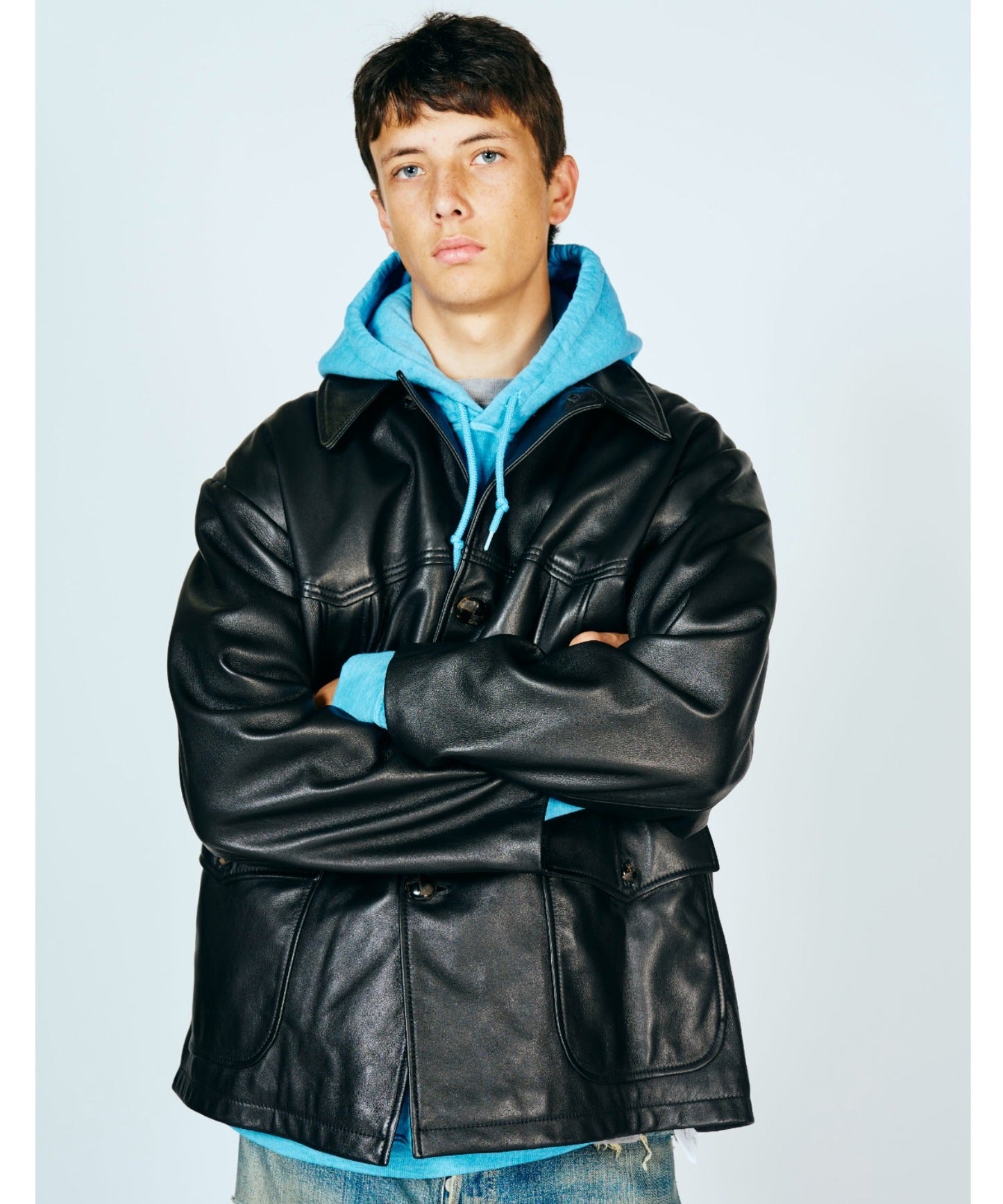 LEATHER RANCHER COAT