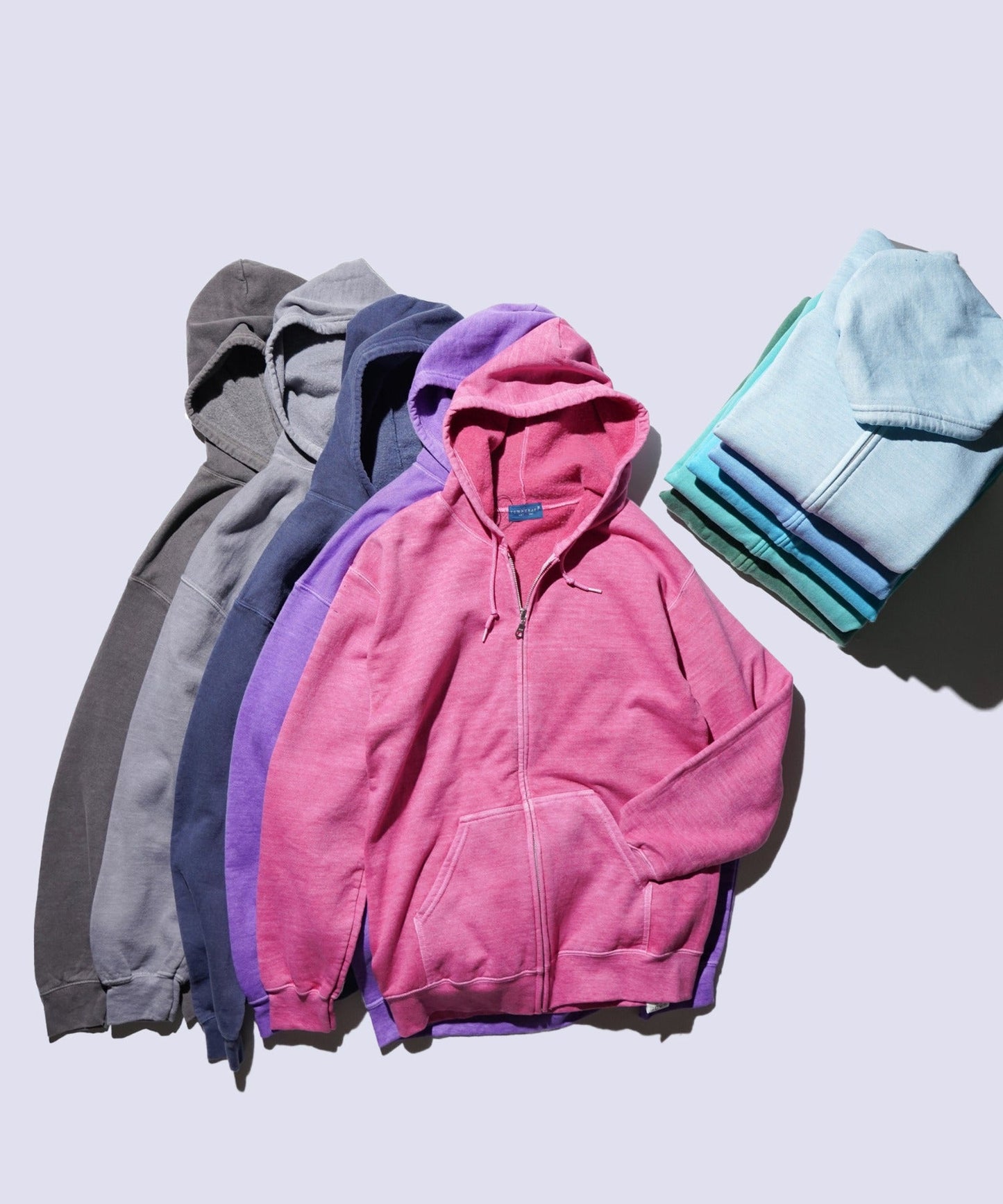 90S PIGMENT FULL ZIP HOODIE