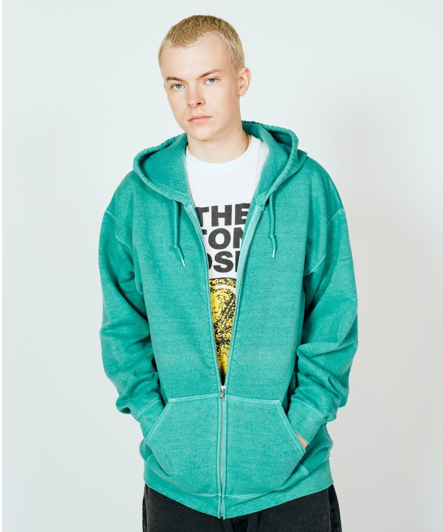 90S PIGMENT FULL ZIP HOODIE
