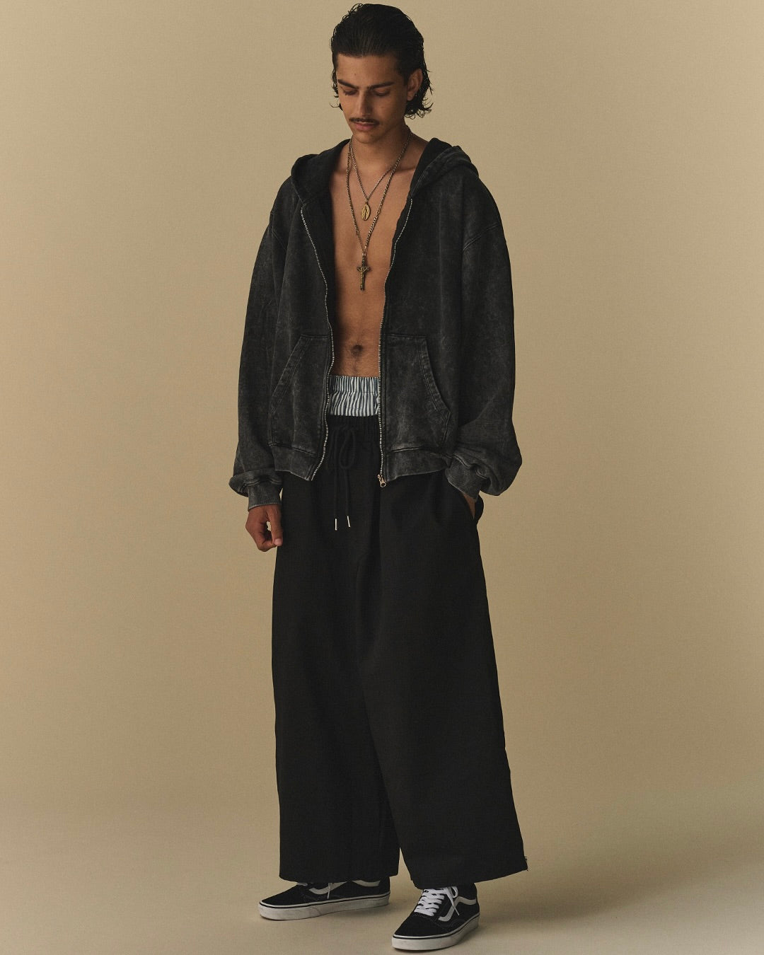 THE MAGUEY / DRILL RIGIDO PANTS BLACK
