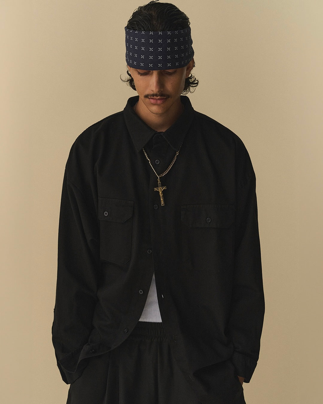 THE MAGUEY / PLEATED PANTS BLACK
